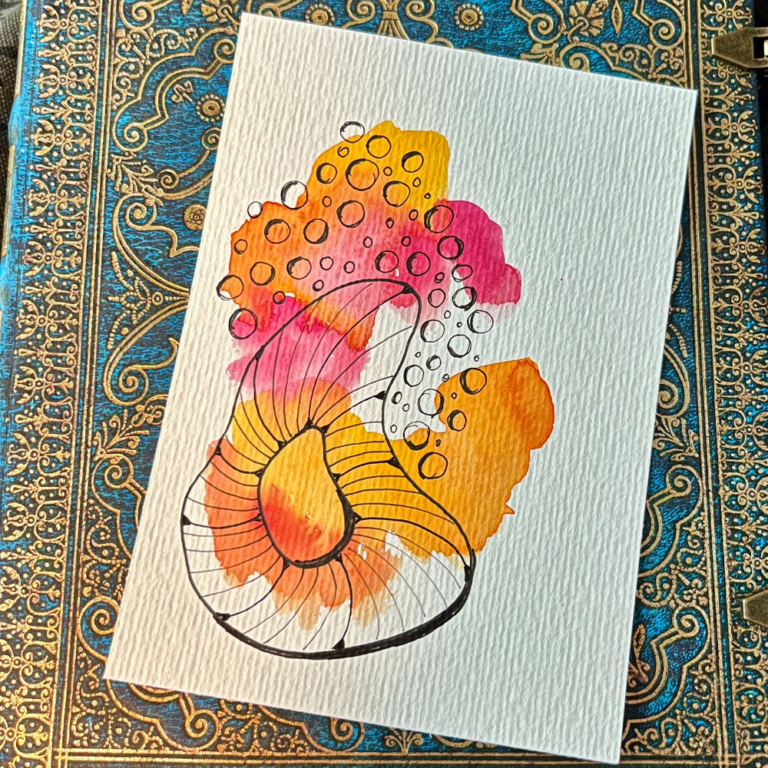 Kreativ mindfulness - Doodle og akvarel